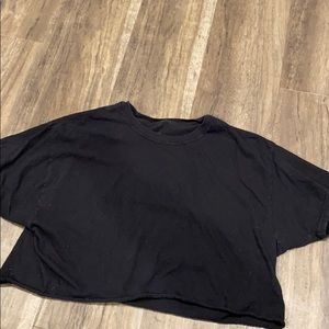 Lain black cropped top